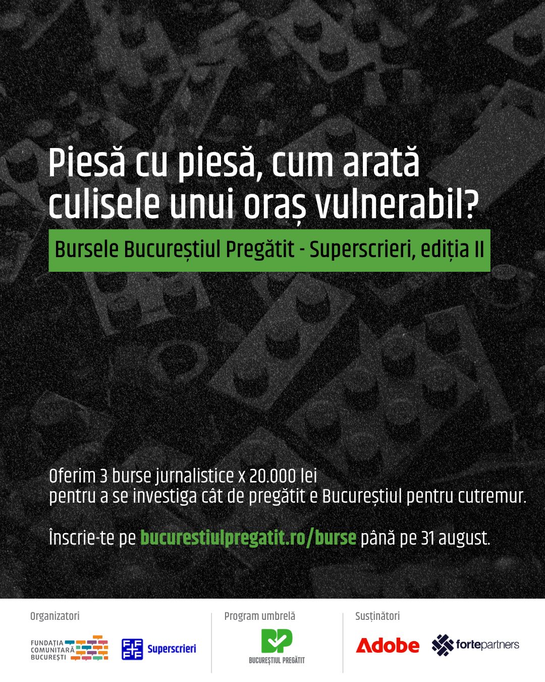 Bursele Bucureștiul Pregătit - Superscrieri, ediția II
